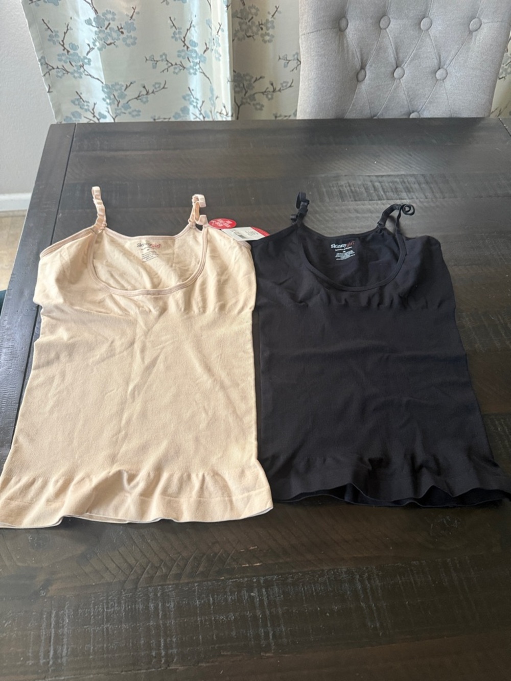 Skinnygirl Seamless Camisole Tank Top in Black and Beige
